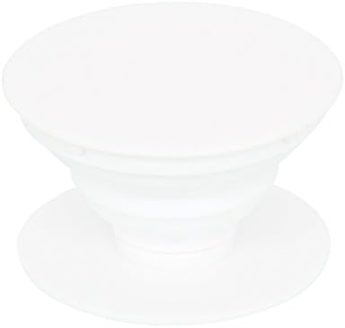 Pop Grip Socket,Expanding Stand Cell Phone Holder Pop Out Phone Grip and Stand for Smartphone and Tablet-White