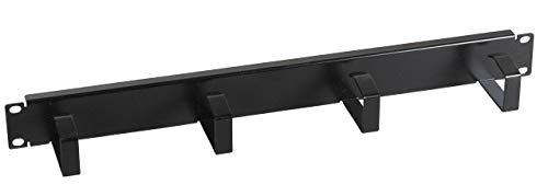 OEM EFB-Elektronik 19" 1HE Cable Management Panel, 4 Shackles, Steel RAL9005