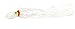 Boone Squid UV Skirt Lure (Pack of 5), White Sparkle UV, 6-Inch