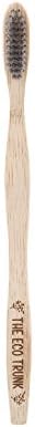 The Eco Trunk Biodegradable Bamboo Toothbrush - Soft/Medium Charcoal bristles
