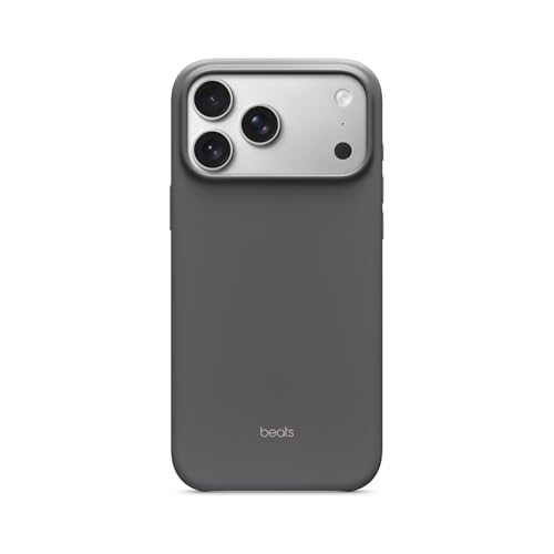 iPhone 17 Pro Max Case mit MagSafe und Kamerasteuerung, Matte Außenseite, Innenfutter aus Mikrofaser – Granitgrau