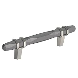 Amerock | Cabinet Pull | Black Chrome/Satin Nickel