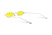 FEISEDY Vintage Small Sunglasses Oval Slender Metal Frame Candy Colors B2277