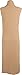 WearAll Women's Long Midi Sleeveless Open Plain Cardigan Waistcoat - Camel - US 8-10 (UK 12-14)
