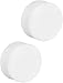 Forbidden Body Jewelry Ear Gauges, Solid Double Flared Saddle White Acrylic Earrings 1 inch 25mm (Sold as a set)