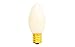 4th of July Christmas Light Bulbs Red, White, & Blue American Patriotic Replacement Lighting - Large Solid Opaque Ceramic Incandescent Brass Base Socket - 1 Box of 25 C-9 E-17