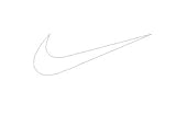 Nike Swoosh Decal Sticker- Multiple Colors (white)