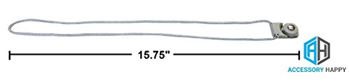 Universal 2 in 1 Phone Lanyard & Ring Stent, Cell Phone Tether Neck strap Holder Wrist Strap Ring Stent Kickstand For iPhone 5 6 6S 7 8 8 Plus Galaxy S7 Note 3 4 5 and Other Mobile Phones (Silver)