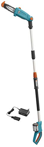 Gardena Teleskop-Hochentaster TCS Li-18/20 Set: Astsäge für bis zu 30 min Arbeitszeit, bis zu 4 m Reichweite, 20 cm…
