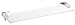 Danze D446135 Sirius 24-Inch Glass Shelf, Chrome