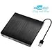 External CD Drive, MMUSC USB 3.0 CD/DVD-RW Drive, Slim High Speed CD Player Burner for Macbook Air Pro /Air/ iMac and Laptop Desktops Support Windows/ Vista/7/8.1/10, Mac OSX (Black)