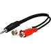 3.5MM Stereo Male to Two RCA Female 6 inch primary