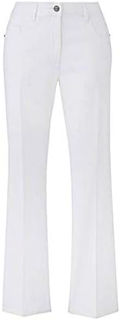 SIMPLY BE Womens Bootcut Jeans Stretch Denim Back-Concealed Elasticated Waist White, 30