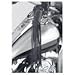 Diamond Plate New Solid Genuine Leather Black Motorcycle Grip Covers Sold in Pairs Popular