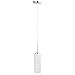 Avellina Slim Pendant Lamp | White Glass Hanging Pendant Light LL-P828