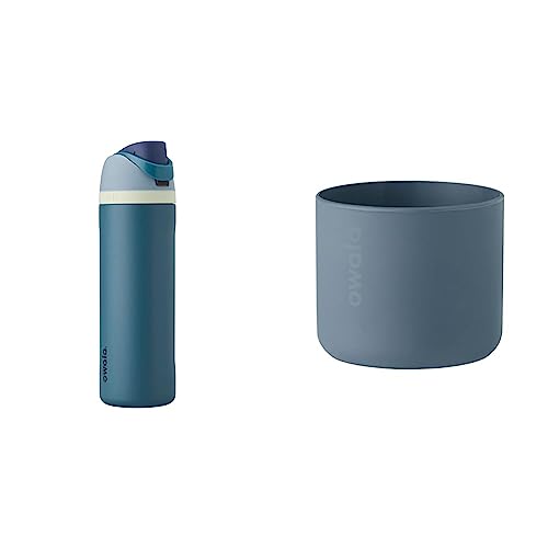 Owala FreeSip Insulated Stainless Steel Water Bottle, 24oz, Blue/Teal