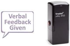 Verbal Feedback Given Self Inking Teacher Reward Stamp (Violet)