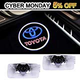 Toyota Compatible Logo Lights Ghost Lamp Accessories Door Lights Projector Easy Installation Welcome Emblem for Camry/Prius/Sequoia/Sienna/Tundra/Venza