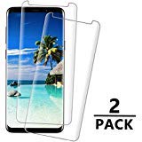 Galaxy S9 Screen Protector, 3D Screen Coverage Glass [Easy to Install][9H Hardness][HD][Case Friendly][Anti-Fingerprint] Tempered Glass Screen Protector Compatible with Samsung Galaxy S9 [2 Pack]