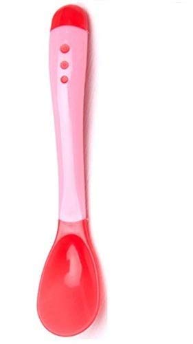 Fisher-Price Silicone Tip Heat Sensitive Soft Spoon, Pink