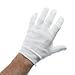 Soft White Lightweight Cotton Gloves, One Size, Pack of 1 Pairs