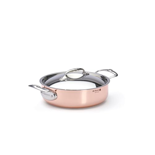 DE BUYER 6441.28 Copper-Stainless Steel Necklace with Cover Diameter 28 cm