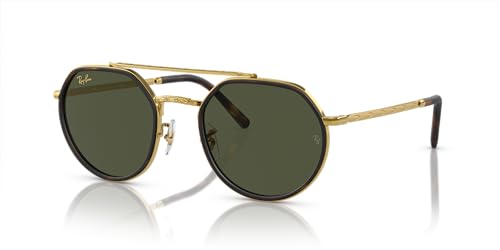 Ray-Ban RB3765 Sunglasses, Legend Gold/Green, 53 mm