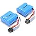 Qiyun UDI 2 Pieces Replacement Battery for UDI RC UDI001 Venom Speed Boat 3.7V 600mAh Li-ion