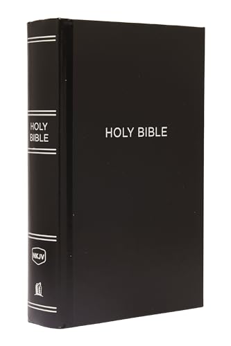 NKJV, Pew Bible, Large Print, Hardcover, Black, Red