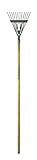 Flexrake CLA102 Classic 8-Inch Spring Shrub Rake with 48-Inch Handle