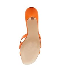 Steve Madden Women's Cary Heeled Sandal, Orange