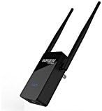 MSRM WiFi Range Extender US750 360 Degree Wall Plug Range Extender Booster with Dual External Antennas (US750--750Mbps)