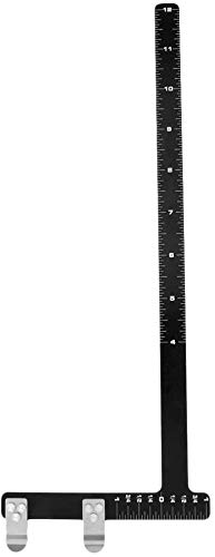 Namvo L Shaped Bow Square Tool for Recurve & Compound Bows Accurate Measurement 32.6 x 12cm Black