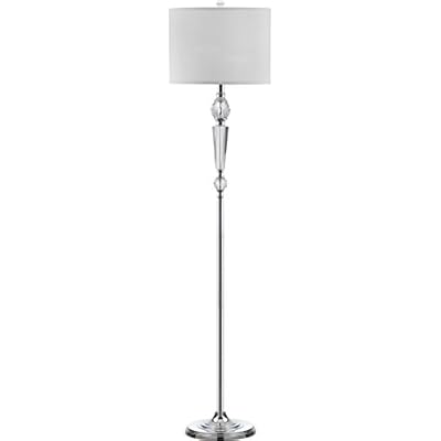 SAFAVIEH Lighting Collection Savannah Clear Crystal/ Chrome 60-inch Living Room Bedroom Home Office Standing Floor Lamp… 21I3E3wpvtL