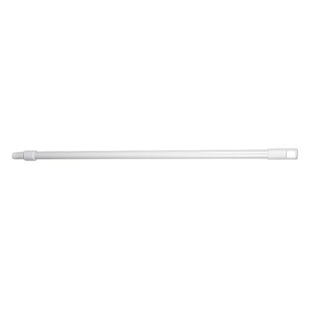 Remco 6036 36" White Hazmat Fiberglass Handle with Threaded Tip, 1-1/2" Diameter, Yellow