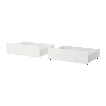Ikea Malm Bed Storage Box For High Bed Frame White A 60 2 Pack