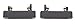 DELPA CL3262 - 2 pcs Left LH & Right RH Outside Black Door Handles Fits: Suzuki Samurai