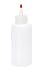 Vestil BTL-RC-16 Low Density Polyethylene (LDPE) Round Squeeze Dispensing Bottle with Removable Red Cap, 16 oz Capacity, Clear