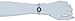 Armitron Women's 75/2967BLU Diamond Accented Blue Dial Silver-Tone Bangle Watch