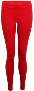 Neon Colored Seamless Full Length Leggings Stretchy Pants Athletic Tights( Seamless Capri Thin Leggings)One Size Fits Most (red)