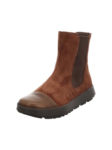 Think! Comoda Botines para Mujer, Forro de Piel, Color Chocolate/Combi 3010, 41 EU, Chocolate Kombi 3010, 41 EU