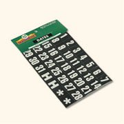 Magnetic Heading Numbers, 1 in.W x 1 in.H