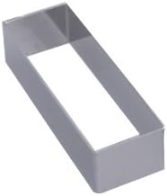De Buyer Rectangular Ring 5 cm, 4.8 x 3.2 x 2.4900000000000002 cm, Silver