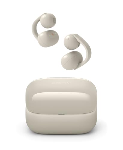 Sony LinkBuds Clip Open-Ear Truly Wireless Earbuds Clip-On Design, Greige
