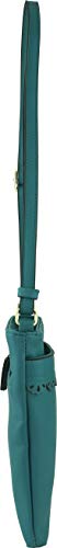 B BRENTANO Vegan Medium Crossbody Handbag Purse (Quetzal Green)
