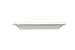 WELLAND 18 Inch x 3.25 Inch x 5.25 Inch Corona Crown Molding Wall Shelf White