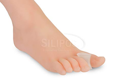 Silipos 6508 Antibacterial Gel Toe Spreader - [Pack of 6] Small, Latex Free Toe Spacer for Corn, Callus Pain. Foot Care Products