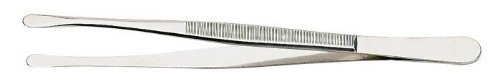 Lindner 2033 Stamp Tongs, nickel-plated, length 4 3/4' (120 mm)