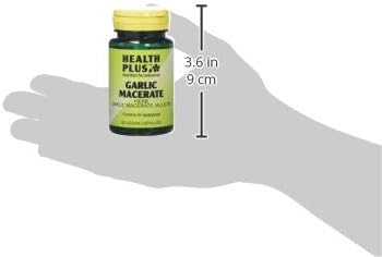 Health Plus Garlic Macerate 530mg Digestive Health Plant Supplement - 60 Capsules, Natural, 60 count (Pack of 1) - Image 4