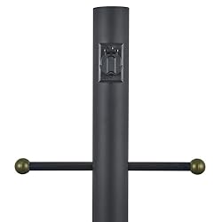Design House Outdoor Lamp Post, Plastic Cross